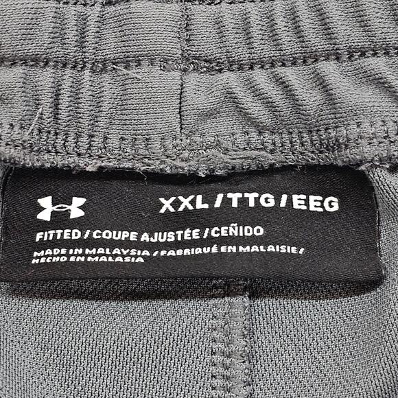 Under Armour Pants Mens XXL Grey Black Twister Track Lightweight Pull On - Picture 9 of 13